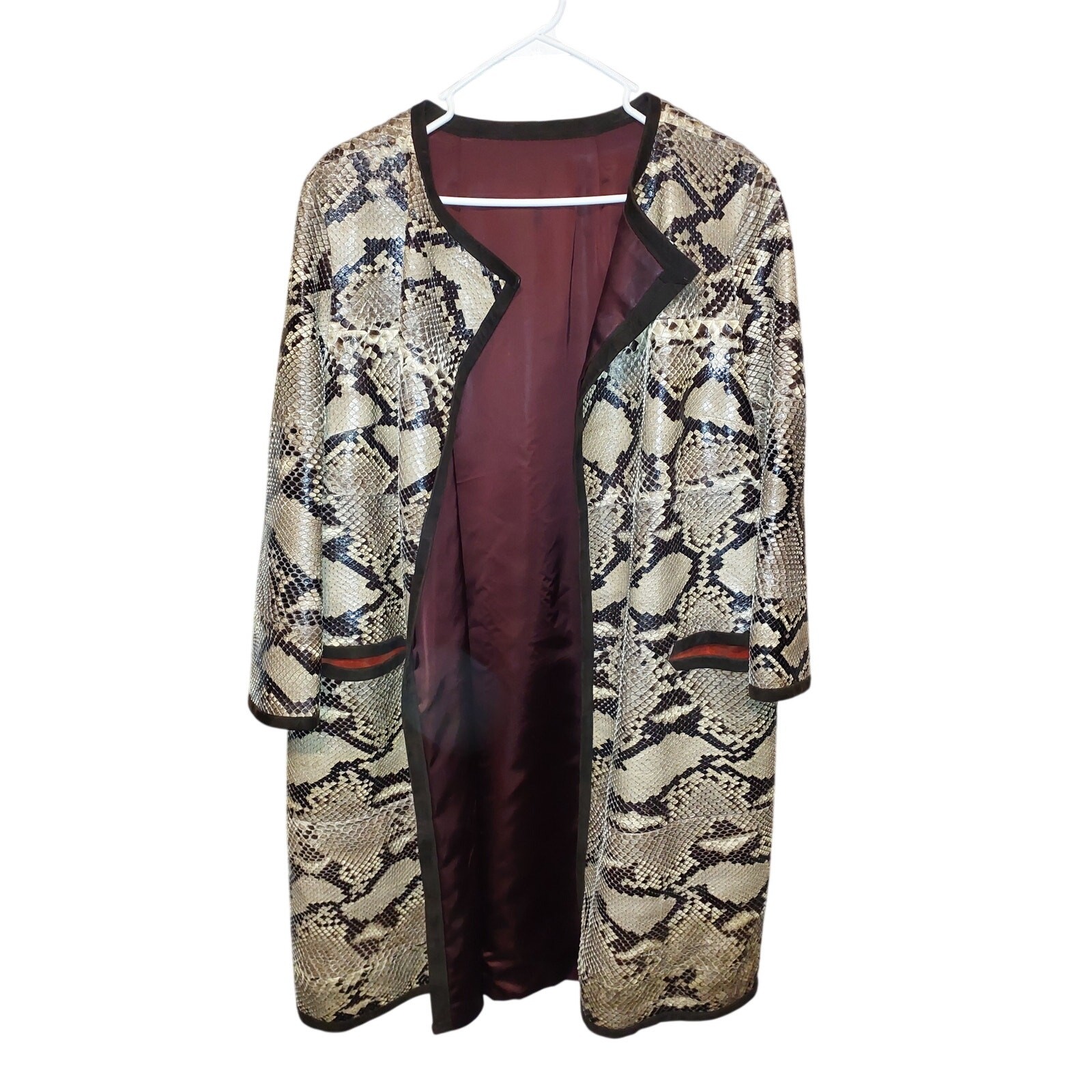 real genuine python leather jacket - image 2