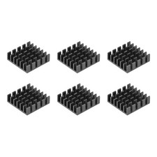 6Pack 6x20x20mm Black Aluminum Heatsink Adhesive Thermal Pad 3D Printer