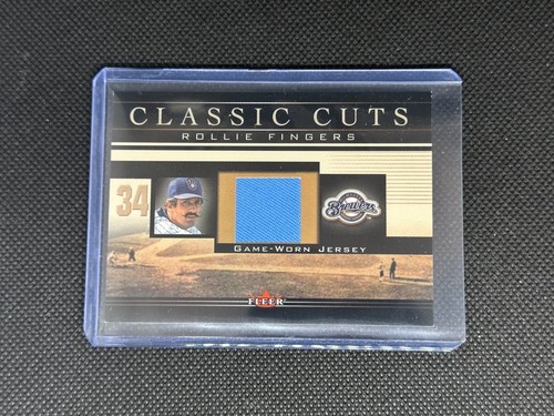 ROLLIE FINGERS 2002 Fleer Classic Cuts Rollie Fingers Game Used Relic #RF-J