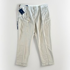 NEW Vintage Polo Ralph Lauren Pants Men 40x32 Khaki Hammond Classic Pleated Cuff