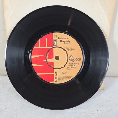 Queen Bohemian Rhapsody 7'' Single Vinyl Record   EMI 2375 - 1975
