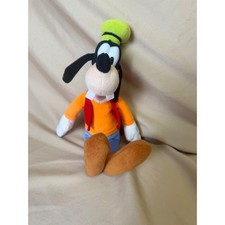 Disney Goofy Plush Just Play Stuffed Animal Orange Blue 2016AO01 Classic Toy