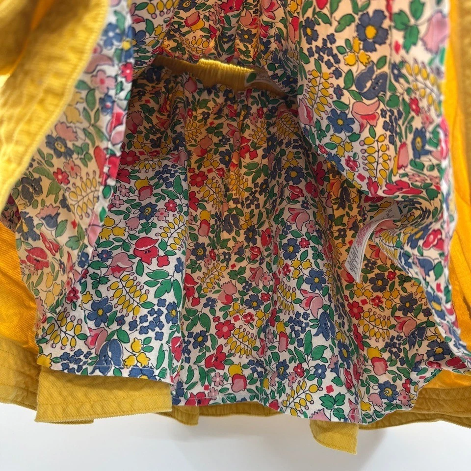 Mini Falda de Pana Boden Niñas Talla 11-12Y Amarilla Pull-On Otoño Ropa Escolar Foto 3 de 4
