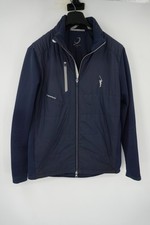 Zero Restriction Primaloft Jacket Blue Full Zip Golf Windbreaker Men's Medium