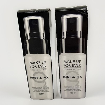 2x~Make Up For Ever~Mist & Fix 24H* Hydrating Setting Mist~30ml/1.01oz each~NIB~