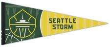 SEATTLE STORM WNBA Basketball Premium Felt 12x30 Collectors PENNANT