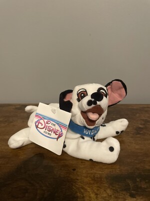 DISNEY Store 101 DALMATIANS Puppy Dog Mini Bean Bag 8'' Plush Toy New With Tags