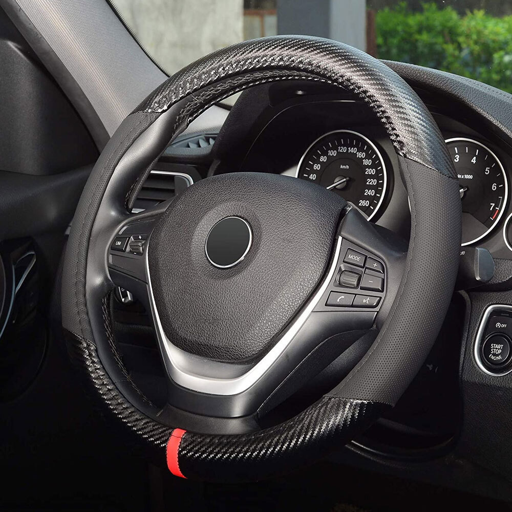 Universal Non-Slip Car Steering Wheel Cover - Carbon | Ubuy