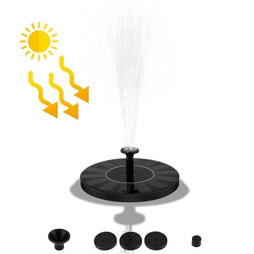 LED Lights Bird Bath Solar Outdoor Fountain Floating Water Pump Garden Pond Pool - Picture 4 of 10