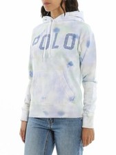 Women's Polo Ralph Lauren Pastel Tie Dye Cotton Hoodie New
