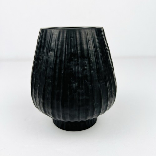 Jarrón de colección ROSENTHAL Studio Line porcelana negra negro Martin Freyer Alemania Occidental - Imagen 12 de 14