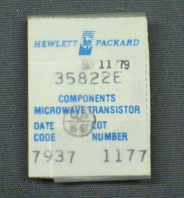 HP 35822E Microwave Transistor 8GHz, New
