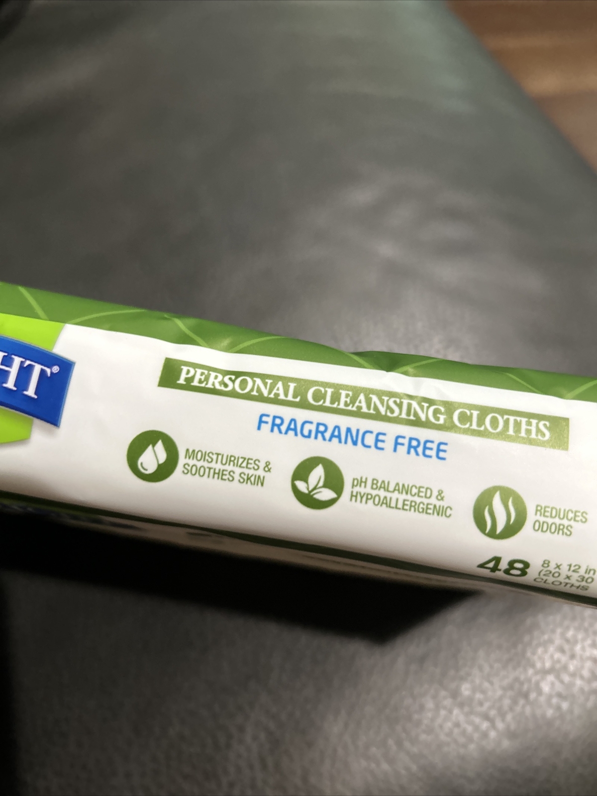 2 FitRight Aloe Quilted Heavyweight Personal Cleansing Cloth Wipes 96