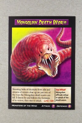 Weird N  Wild Creatures Monsters of the Mind Karte # Mongolischer Todeswurm # 2006