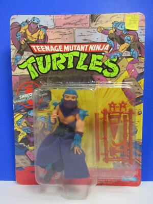 Vintage TEENAGE MUTANT NINJA TURTLES SHREDDER Actionfigur 10bk TMNT carded MOC