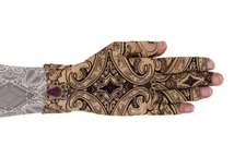 AUDREY BEIGE Graduated Compression Glove by LYMPHEDIVAS, ANY SIZE & LEVEL, New