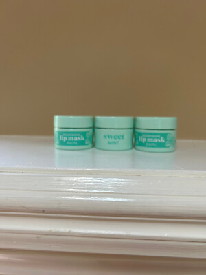 Lot 3 Bath & Body Works Mint  Nourishing Lip Balm Mask