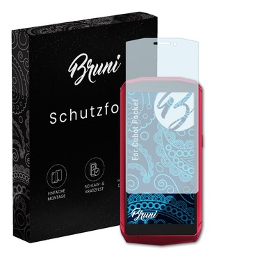 Bruni 2x Folie für Cubot Pocket Schutzfolie Displayschutzfolie
