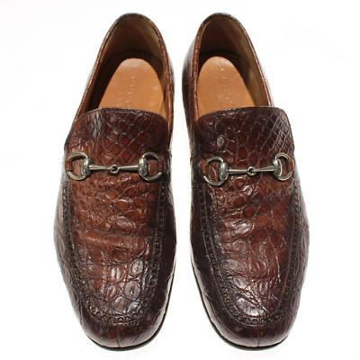 Gucci Slip-On Loafer Dress Shoes w/ Horsebit Size 10.5 in  display picture 3