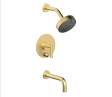 Phylrich 120-27/24B Transition Pressure Balance Shower Set Burnished Gold Finish