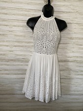 Juniors Dress Size S FOREVER 21 Halter neck Zip Back Lining At Bottom