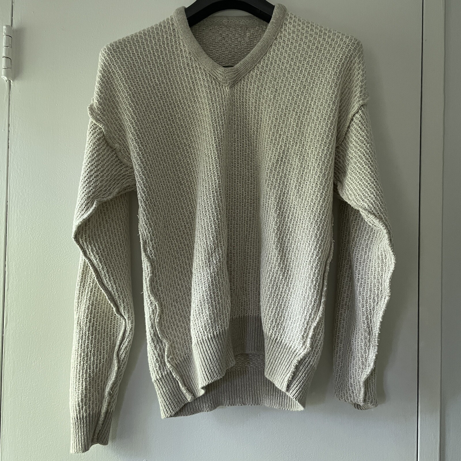 Macy's INC Internatial Concepts Beige Sweater 90s… - image 5