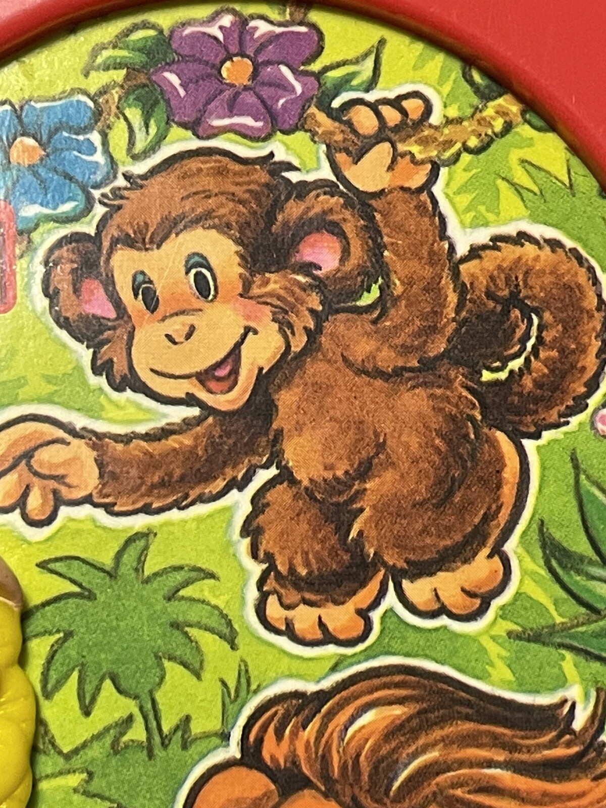 Sesame Street Safari Sounds Big Bird Electronic Preschool Toy 7" 1998 Red TYCO