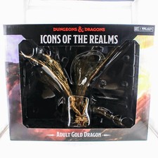 Dungeons  Dragons - Adult Gold Dragon Premium Figure Icons of the Realms Statue