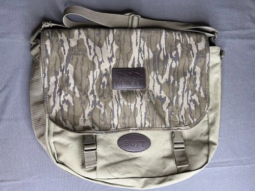 Boyt Neu mit Etikett Camouflage Canvas Schultertasche Messenger Bag Jagdtasche