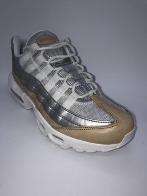 gold and silver air max 95