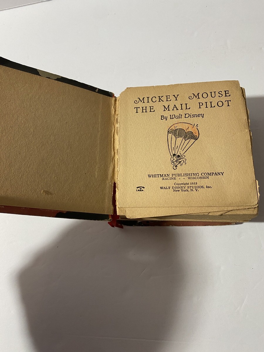 Mickey Mouse The Mail Pilot Big Little Book 1933 Hardcover By Walt