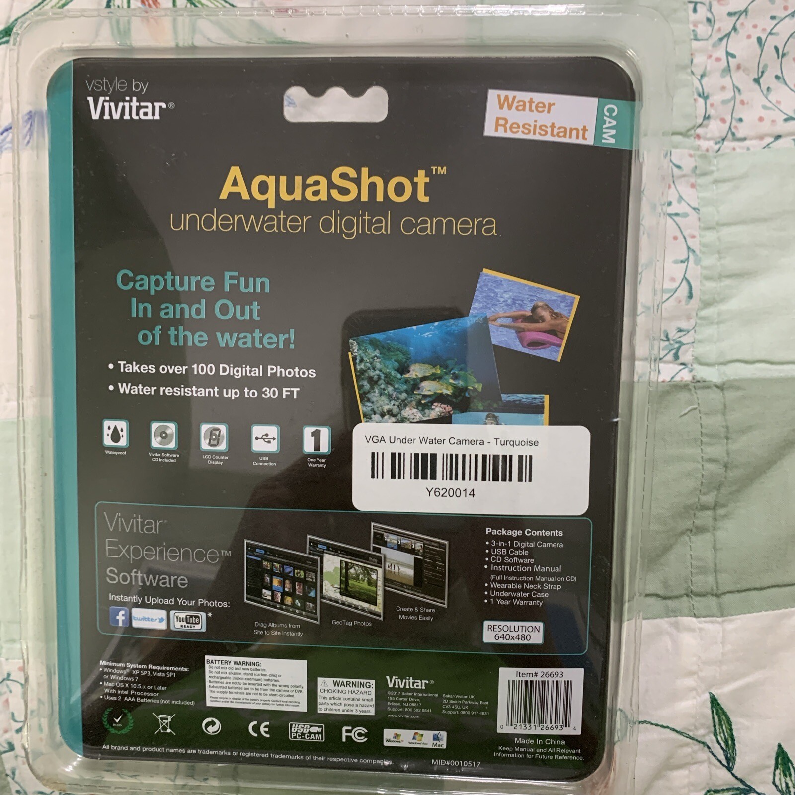 Vivitar AquaShot Underwater Digital Camera Factory Sealed NEW eBay
