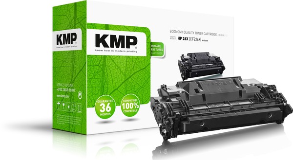 Kmp H-T224X Schwarz Tonerkartusche Ersetzt Hp Laserjet Pro Hp 26X (CF226X)-image