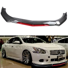 For Nissan Maxima Front Bumper Lip Splitter Spoiler Carbon Fiber