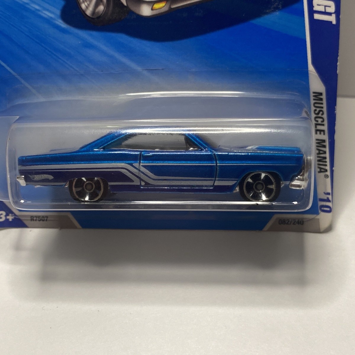 Hot Wheels Muscle Mania '10- '66 Ford Fairlane GT (BLUE) Variant w