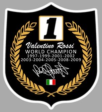 AUFKLEBER VALENTINO ROSSI DOCTOR CHAMPION DANK MOTORRADGUTSCHEIN STICKER GP RB064