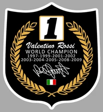 STICKER VALENTINO ROSSI DOCTOR CHAMPION GRAZIE VALE MOTO AUTOCOLLANT GP RB064
