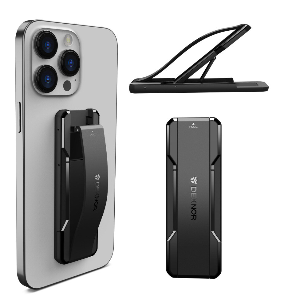 DEXNOR Phone Grip Phone Holder for Hand 2-in-1 Phone Strap with Kickstand Holder