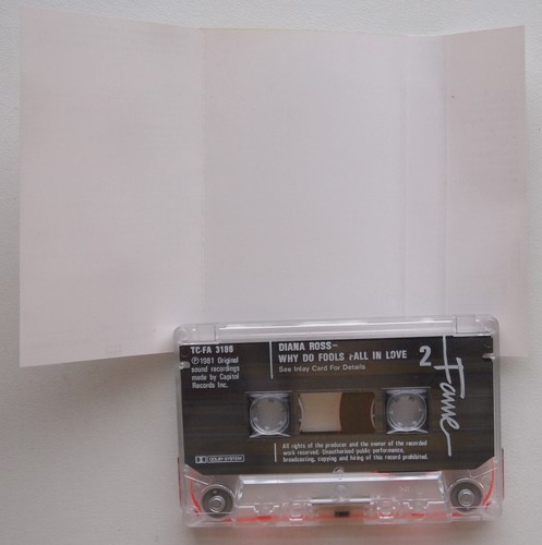 DIANA ROSS - WHY DO FOOLS FALL IN LOVE (FAME TCFA3186) 1990s UK CASSETTE REISSUE - Picture 3 of 3