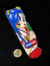 HOOK-UPS Ice Cream Popsicle Girl Skateboard Deck Jeremy Klein Jk Industries