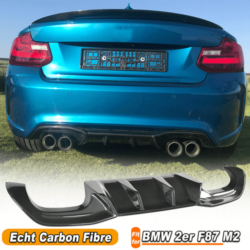 Für BMW 2ER F87 M2 Coupe Carbon Heckdiffusor Diffusor Heckansatz Schürze Spoiler - Bild 1 von 10