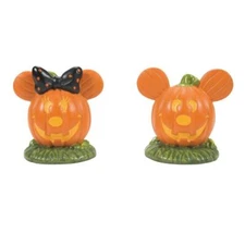 Department 56 Mickey's Pumpkintown Topiaires 6007732 Disney Hallloween Village