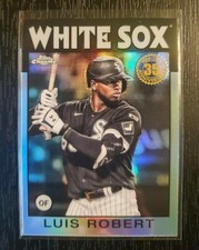 2021 TOPPS CHROME LUIS ROBERT 1986 35TH ANNIVERSARY #86BC-21 WHITE SOX
