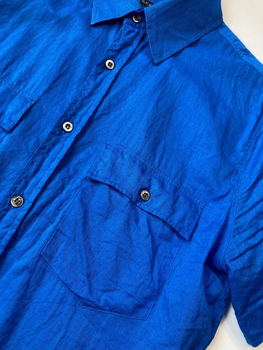 Royal blue 2025 gucci shirt