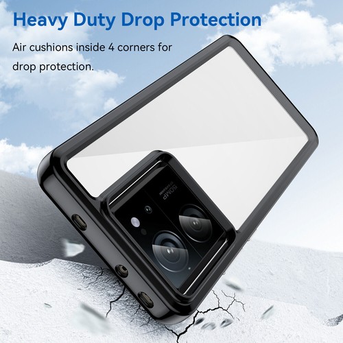 Shockproof Hybrid Transparent Crystal Cover Case For Xiaomi 13T / 13T PRO - Picture 9 of 30