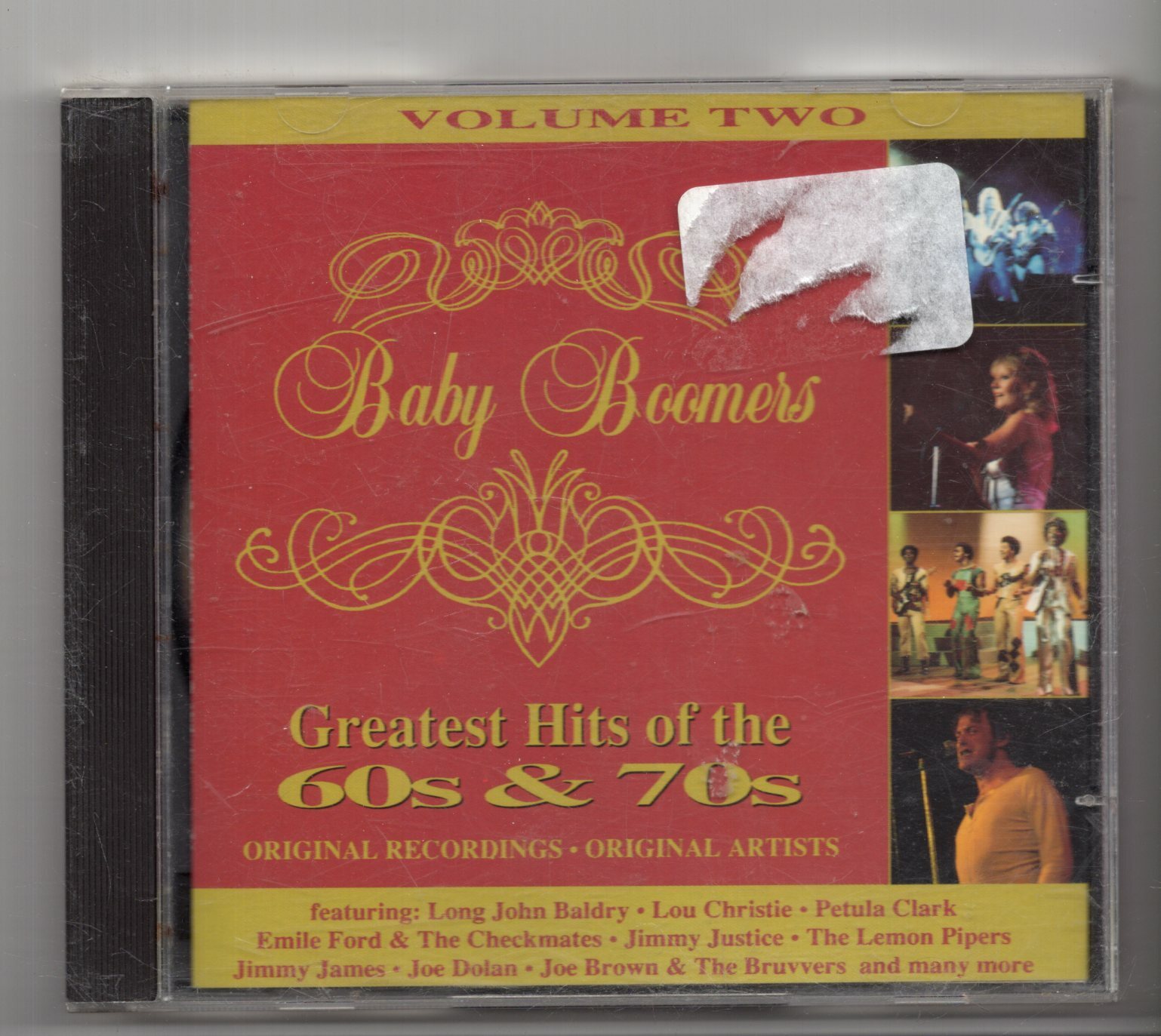 (JW262) Baby Boomers, Greatest Hits of the 60s & 70s, Vol 2 - 1993 CD