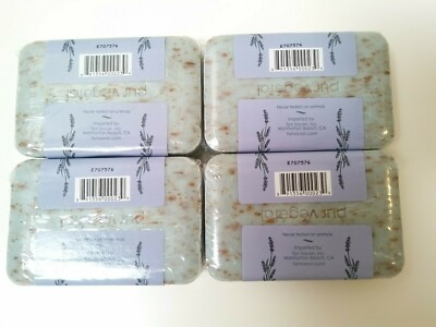 4 Bars Trader Joe's Bisous de Provence Lavender with Flowers