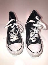 AIRWALK Youth Unisex Black - White High Top Sneakers Size 1 Athletic Shoes