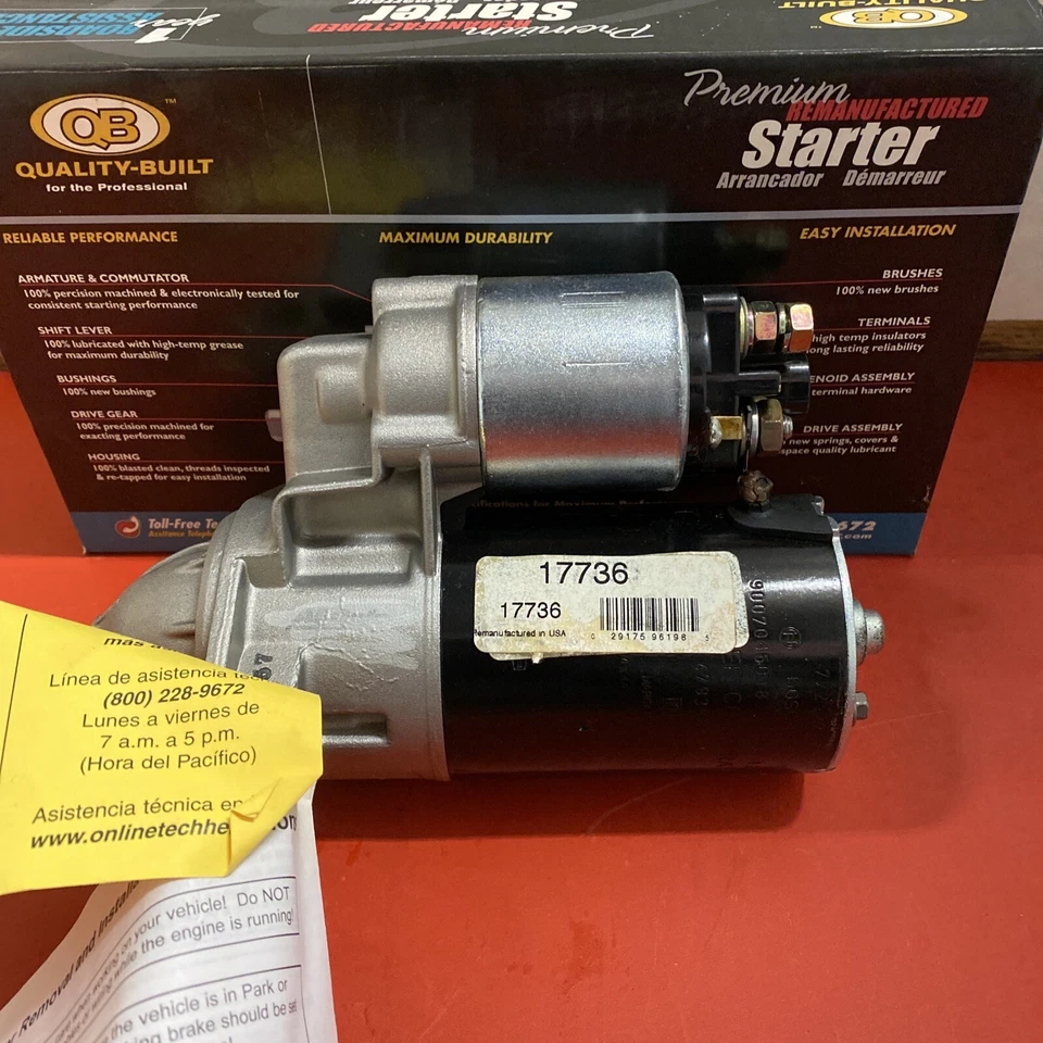 Motor De Arranque para Chrysler Cirrus Dodge Plymouth Neon 1.1kW 12 Voltios CW 8 Dientes Foto 2 de 4