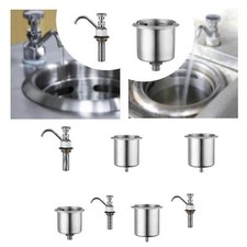 Dipper Well , Bar Stainless Steel Single Hole Kitchen Faucet Adjustable for Bar